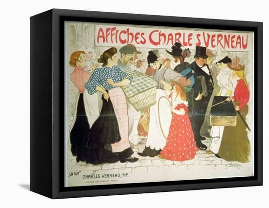 The Street, Poster For the Printer Charles Verneau, 1896-Th?ophile Alexandre Steinlen-Framed Stretched Canvas