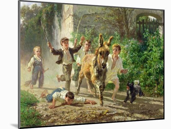 The Street Urchins, 1872-Filippo Palizzi-Mounted Giclee Print