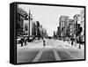 The Streetcar Tracks of Canal Street in New Orleans-null-Framed Stretched Canvas