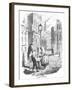 The Streets - Morning, C1900-George Cruikshank-Framed Giclee Print