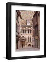 The Streets of Old Dijon and Hotel Aubriot, Dijon, Burgundy, France, Europe-Julian Elliott-Framed Photographic Print