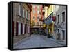 The Streets of Old Quebec City in Quebec, Canada-Joe Restuccia III-Framed Stretched Canvas