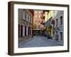 The Streets of Old Quebec City in Quebec, Canada-Joe Restuccia III-Framed Premium Photographic Print