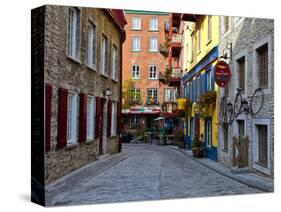 The Streets of Old Quebec City in Quebec, Canada-Joe Restuccia III-Stretched Canvas