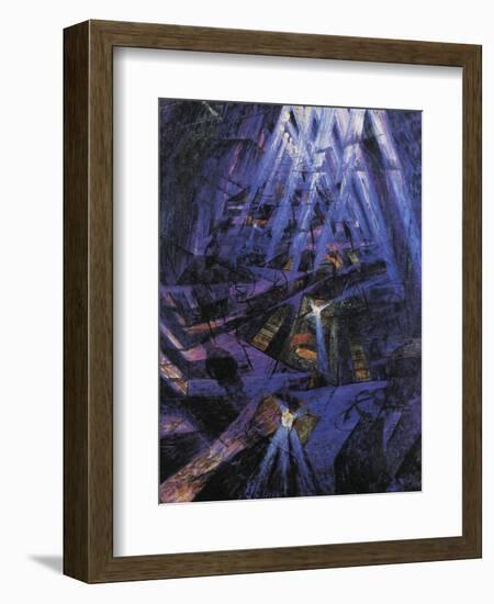 The Strengths of a Street-Umberto Boccioni-Framed Giclee Print