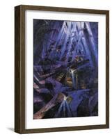 The Strengths of a Street-Umberto Boccioni-Framed Giclee Print