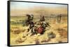 The Strenuous Life-Charles Marion Russell-Framed Stretched Canvas