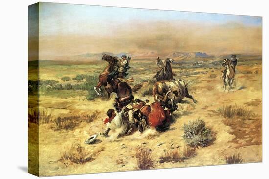 The Strenuous Life-Charles Marion Russell-Stretched Canvas