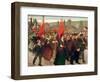 The Strike, 1899 (Oil on Canvas)-Jules Adler-Framed Giclee Print