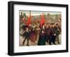 The Strike, 1899 (Oil on Canvas)-Jules Adler-Framed Giclee Print