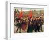 The Strike, 1899 (Oil on Canvas)-Jules Adler-Framed Giclee Print