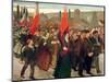 The Strike, 1899 (Oil on Canvas)-Jules Adler-Mounted Giclee Print