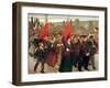 The Strike, 1899 (Oil on Canvas)-Jules Adler-Framed Giclee Print