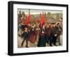 The Strike, 1899 (Oil on Canvas)-Jules Adler-Framed Giclee Print