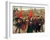 The Strike, 1899 (Oil on Canvas)-Jules Adler-Framed Giclee Print