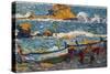 The Strike at Llanca, Spain; La Greve De Llanca, Espagna, C.1896 (Oil on Canvas)-Louis Valtat-Stretched Canvas