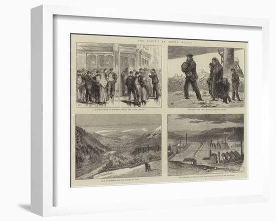 The Strike in South Wales-Joseph Nash-Framed Giclee Print