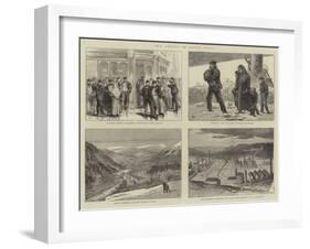 The Strike in South Wales-Joseph Nash-Framed Giclee Print
