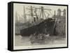 The Strike of Dock Labourers at Melbourne-null-Framed Stretched Canvas