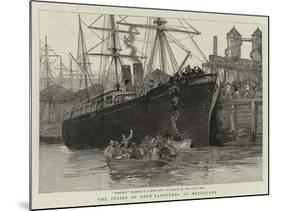 The Strike of Dock Labourers at Melbourne-null-Mounted Giclee Print