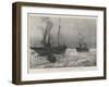 The Strike of the Grimsby Deep-Sea Fishermen, Steam-Trawlers in the North Sea-Henry Charles Seppings Wright-Framed Giclee Print