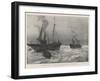 The Strike of the Grimsby Deep-Sea Fishermen, Steam-Trawlers in the North Sea-Henry Charles Seppings Wright-Framed Giclee Print