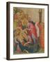 The Strike of the Lance (Detail of the Group around the Virgin) (Tempera on Panel)-Simone Martini-Framed Giclee Print