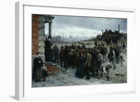 The Strike (Pittsburgh, 1877), 1886-Robert Koehler-Framed Giclee Print