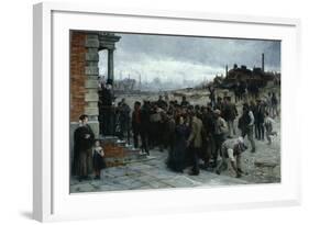 The Strike (Pittsburgh, 1877), 1886-Robert Koehler-Framed Giclee Print