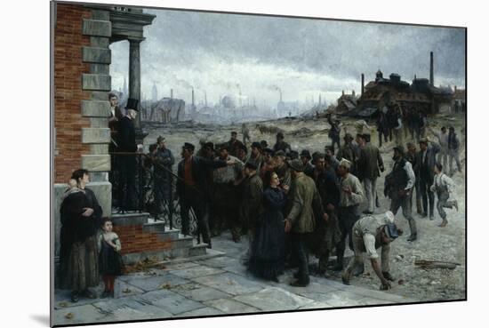 The Strike (Pittsburgh, 1877), 1886-Robert Koehler-Mounted Giclee Print