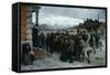 The Strike (Pittsburgh, 1877), 1886-Robert Koehler-Framed Stretched Canvas