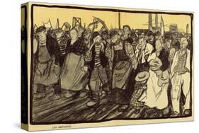 The Strikers, Cartoon from 'L'Assiette Au Beurre', 5 March, 1904-Georges Dupuis-Stretched Canvas