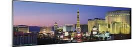 The Strip Dusk Las Vegas Nv, USA-null-Mounted Photographic Print