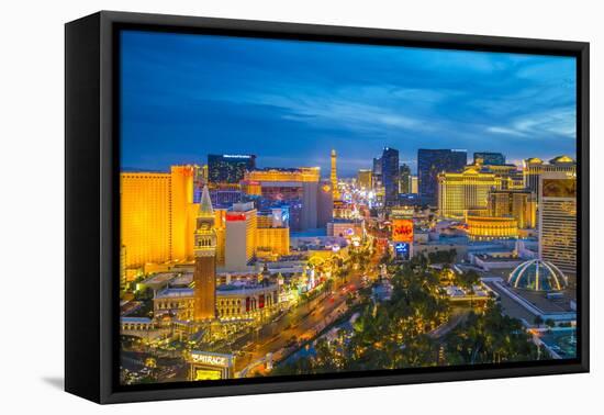 The Strip, Las Vegas, Nevada, United States of America, North America-Alan Copson-Framed Stretched Canvas