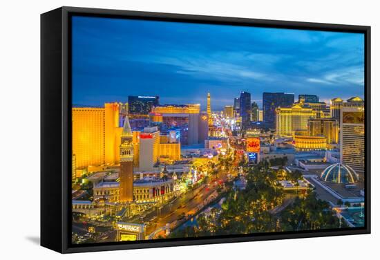 The Strip, Las Vegas, Nevada, United States of America, North America-Alan Copson-Framed Stretched Canvas