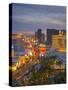 The Strip, Las Vegas, Nevada, United States of America, North America-Alan Copson-Stretched Canvas