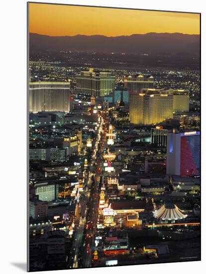 The Strip, Las Vegas, Nevada, USA-Gavin Hellier-Mounted Photographic Print