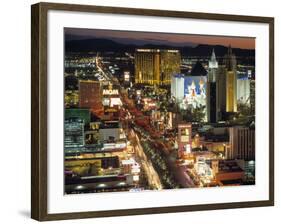 The Strip, Las Vegas, Nevada, USA-Walter Bibikow-Framed Photographic Print