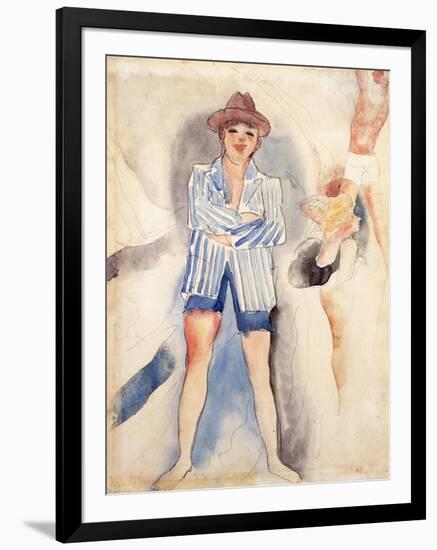 The Striped Blazer-Charles Demuth-Framed Premium Giclee Print