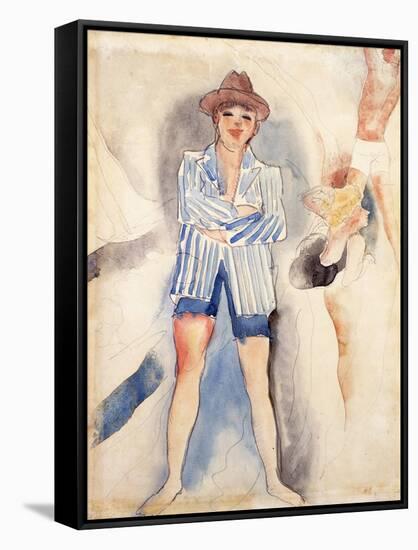 The Striped Blazer-Charles Demuth-Framed Stretched Canvas