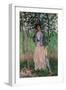 The Stroller (Suzanne Hoschedé), 1887-Claude Monet-Framed Giclee Print