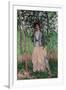 The Stroller (Suzanne Hoschedé), 1887-Claude Monet-Framed Giclee Print