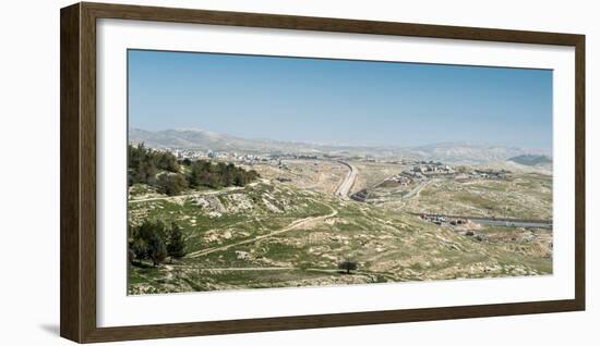 The strong separation fence between Israel and the Palestinian Authority, Middle East-Alexandre Rotenberg-Framed Photographic Print