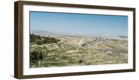 The strong separation fence between Israel and the Palestinian Authority, Middle East-Alexandre Rotenberg-Framed Photographic Print