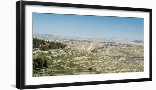 The strong separation fence between Israel and the Palestinian Authority, Middle East-Alexandre Rotenberg-Framed Photographic Print