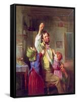 The Struggle for the Apple-William Henry Knight-Framed Stretched Canvas