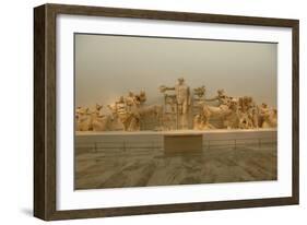 The Struggle of the Lapita and Centaurs at the Wedding Pirithous. 460 B.C. Temple of Zeus in the…-null-Framed Giclee Print