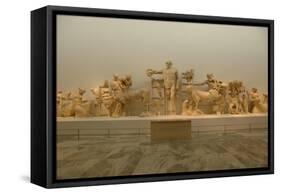 The Struggle of the Lapita and Centaurs at the Wedding Pirithous. 460 B.C. Temple of Zeus in the…-null-Framed Stretched Canvas