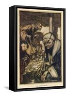 The Struldbrugs, Gulliver-Arthur Rackham-Framed Stretched Canvas