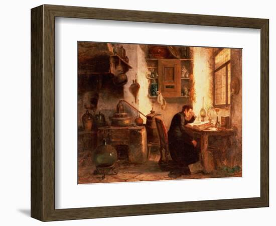 The Student of Chemistry and Pharmacy-Karl Joseph Litschaur-Framed Giclee Print